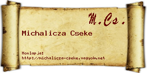 Michalicza Cseke névjegykártya